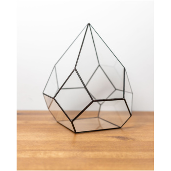 Geometric glass terrarium
