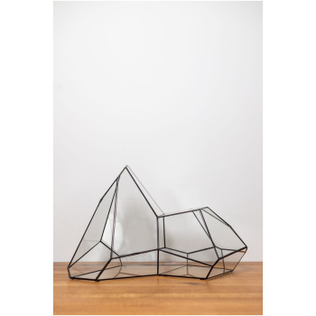 Handmade stained glass terrarium