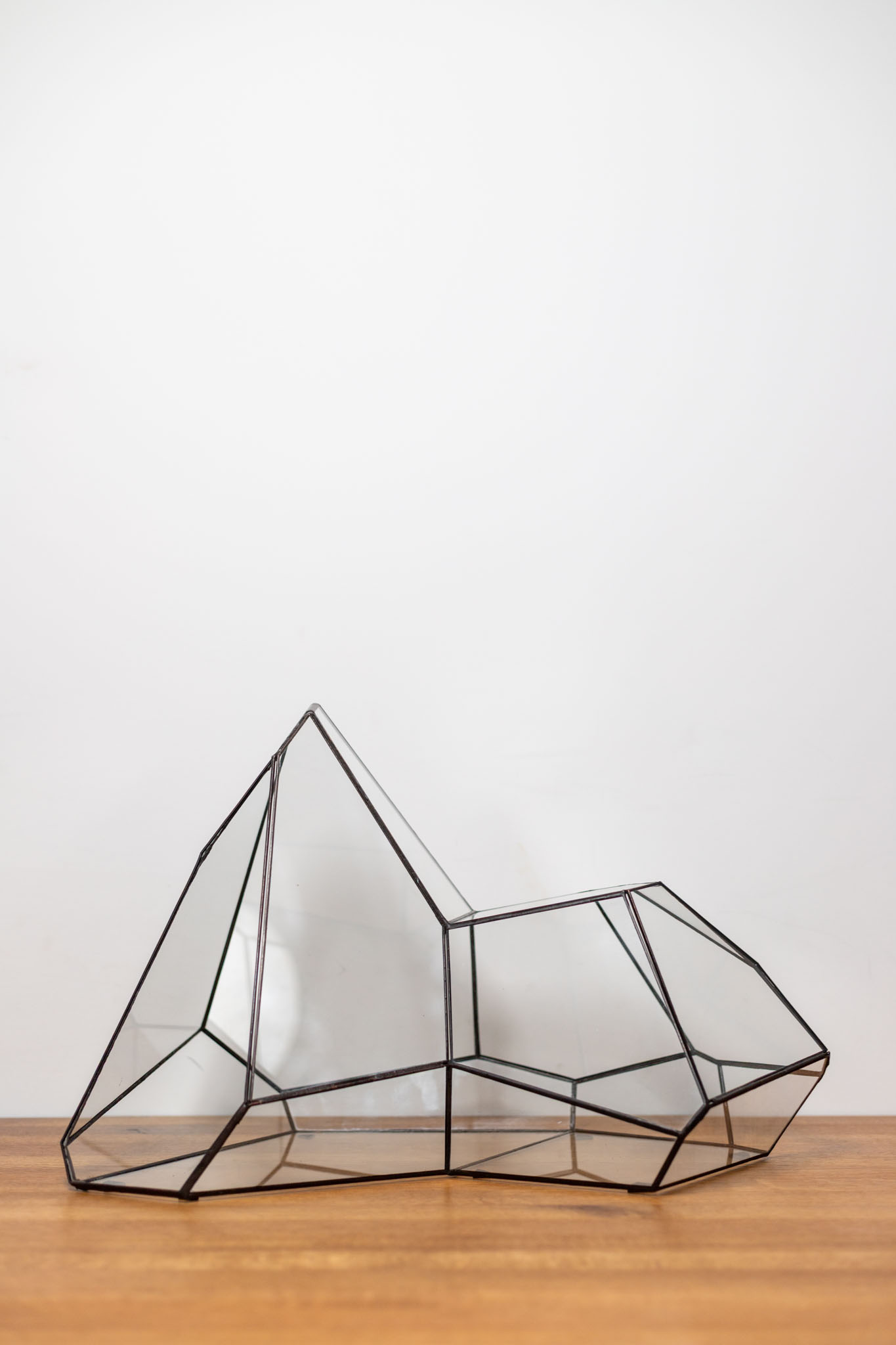 Handmade stained glass terrarium