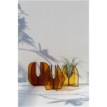 Handcrafted Glass Airplant Stands