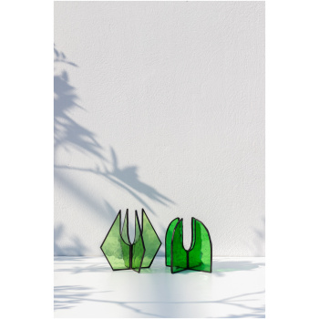 Handcrafted Glass Airplant Stands