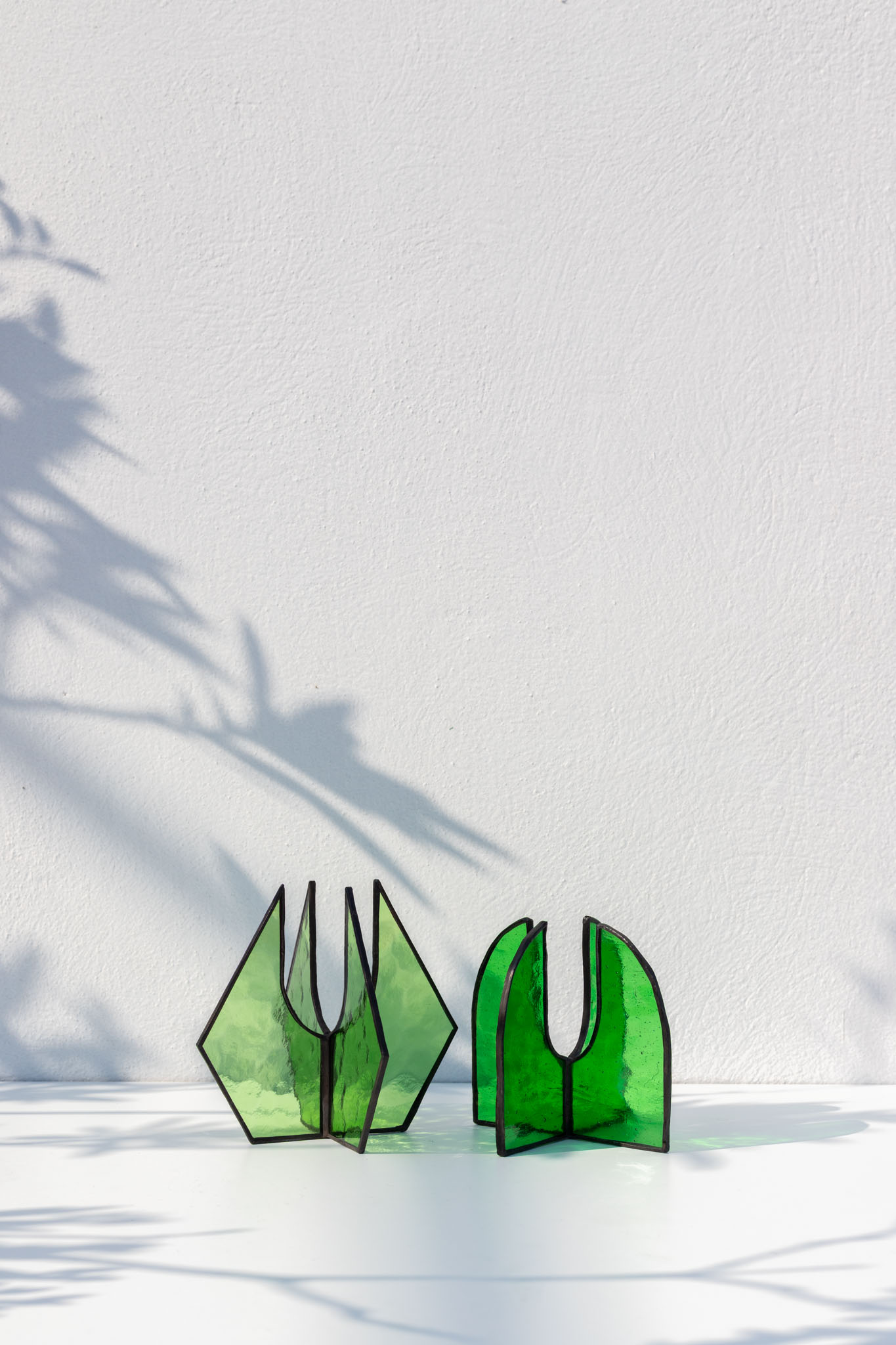 Handcrafted Glass Airplant Stands