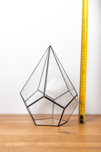 Tiffany handmade empty glass terrarium container for plants