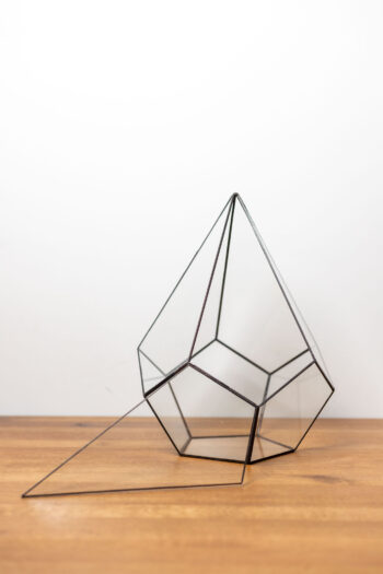 Tiffany handmade empty glass terrarium container for plants