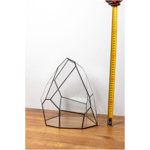 Handcrafted glass container for creating a plant terrarium