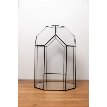 Stained glass container planter