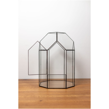 Stained glass container planter