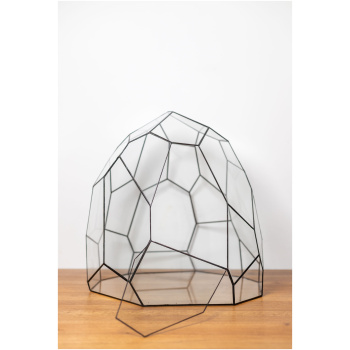 Handmade stained glass terrarium