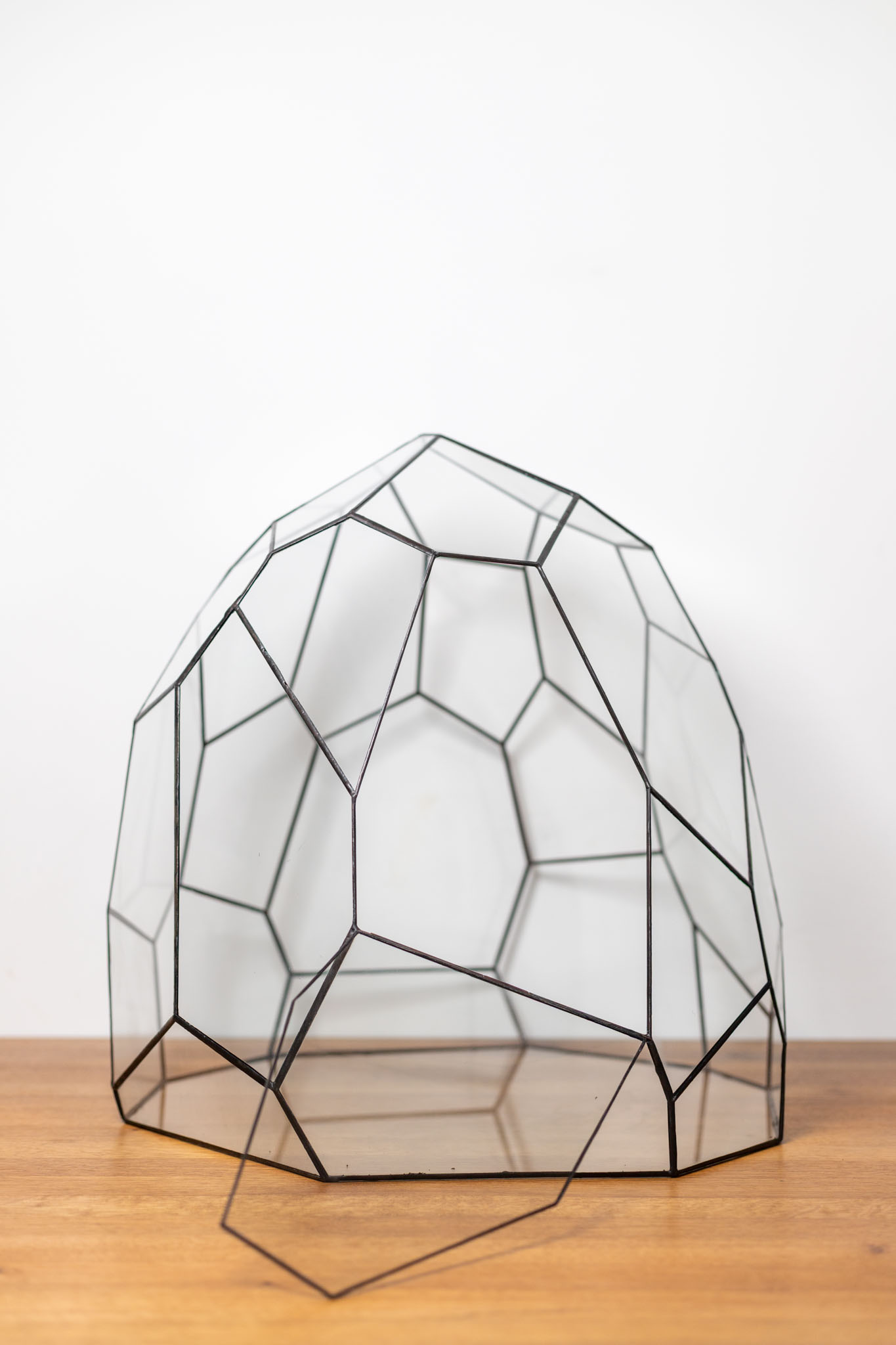 Handmade stained glass terrarium