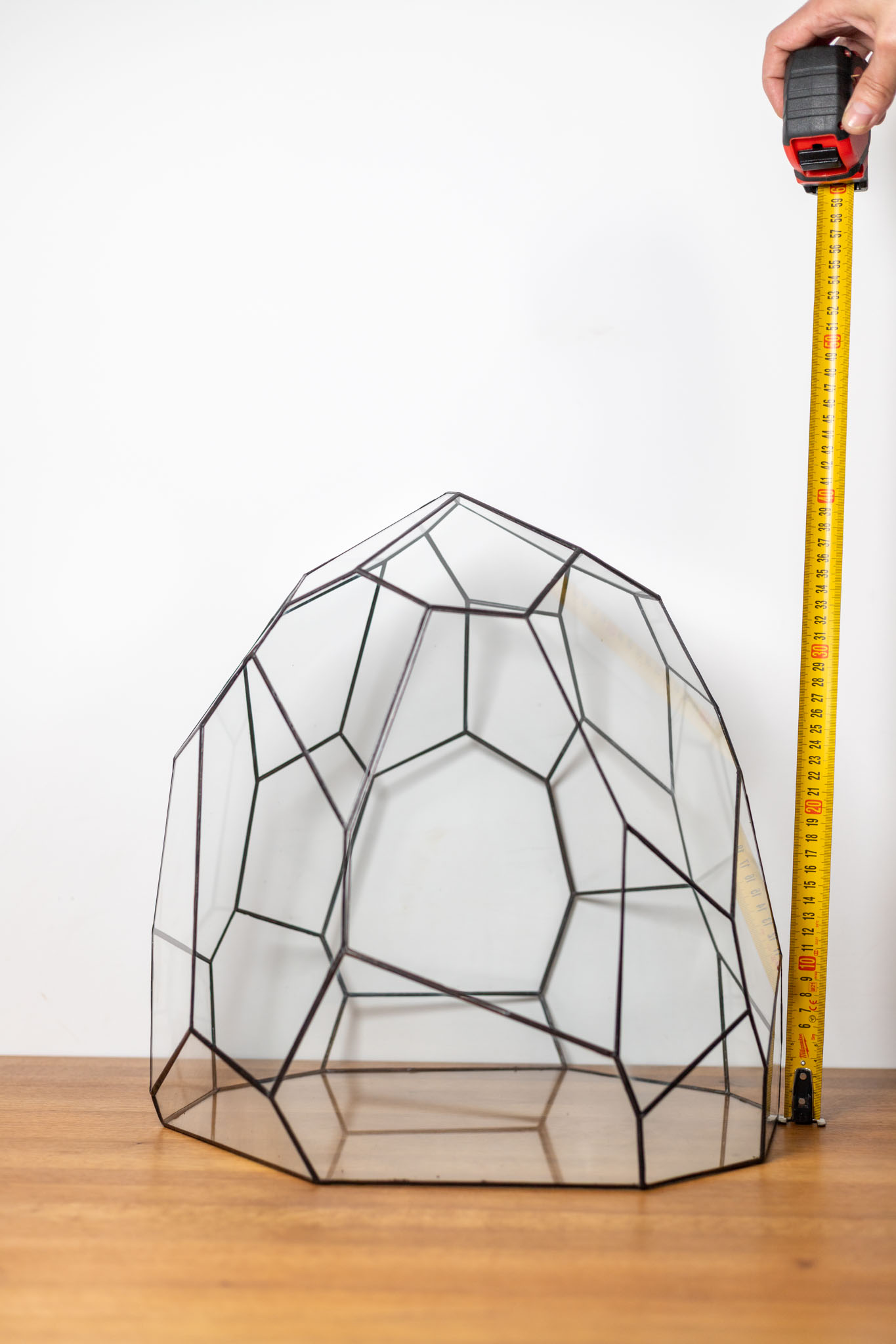 Handmade stained glass terrarium