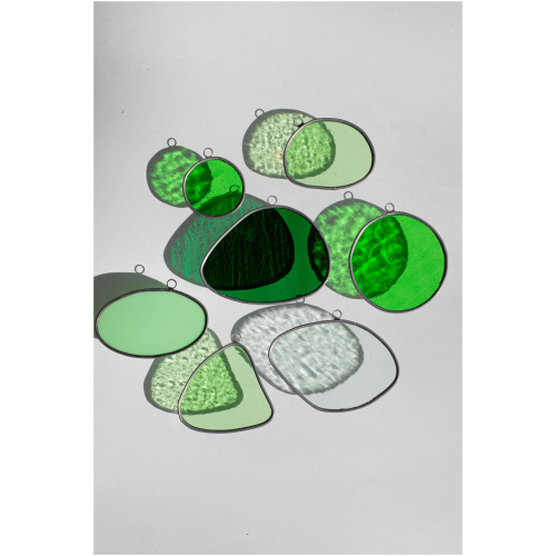 Handcrafted Stained Glass Drop Ornaments