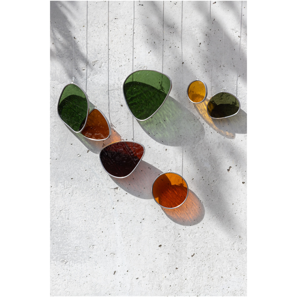 Handcrafted Stained Glass Drop Ornaments