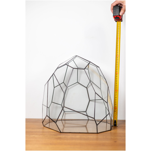 Exclusive handmade glass container for plant arrangements