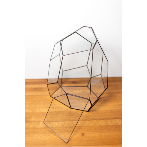 Handmade glass container for plant terrarium