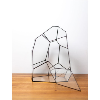 Handmade glass container for plant terrarium