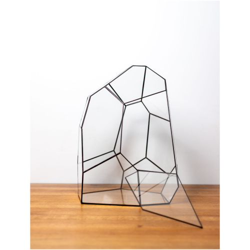 Handmade glass container for plant terrarium