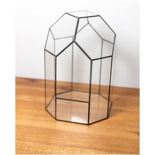 Stained glass handmade plant container terrarium