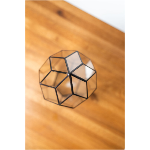 Stained glass handmade plant container terrarium