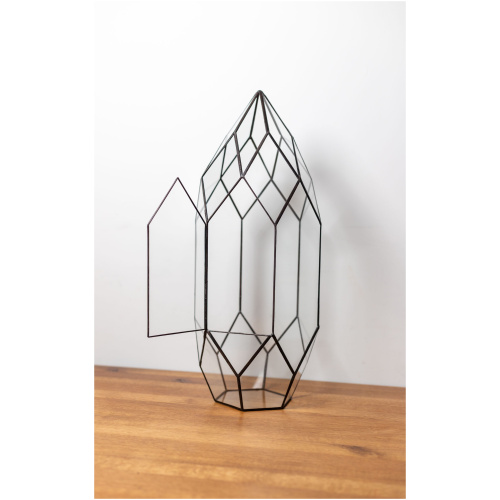 Stained glass handmade plant container terrarium