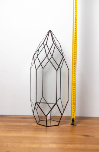 Stained glass handmade plant container terrarium