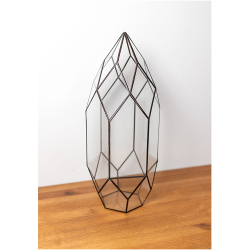 Stained glass handmade plant container terrarium