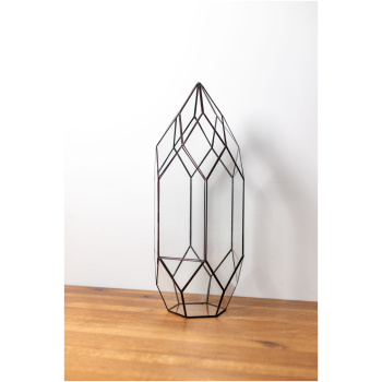 Stained glass handmade plant container terrarium