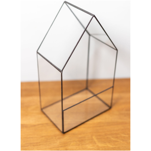 Small handmade glass container for plant terrarium