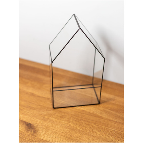 Small handmade glass container for plant terrarium