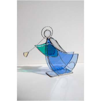 Handmade stained glass angel