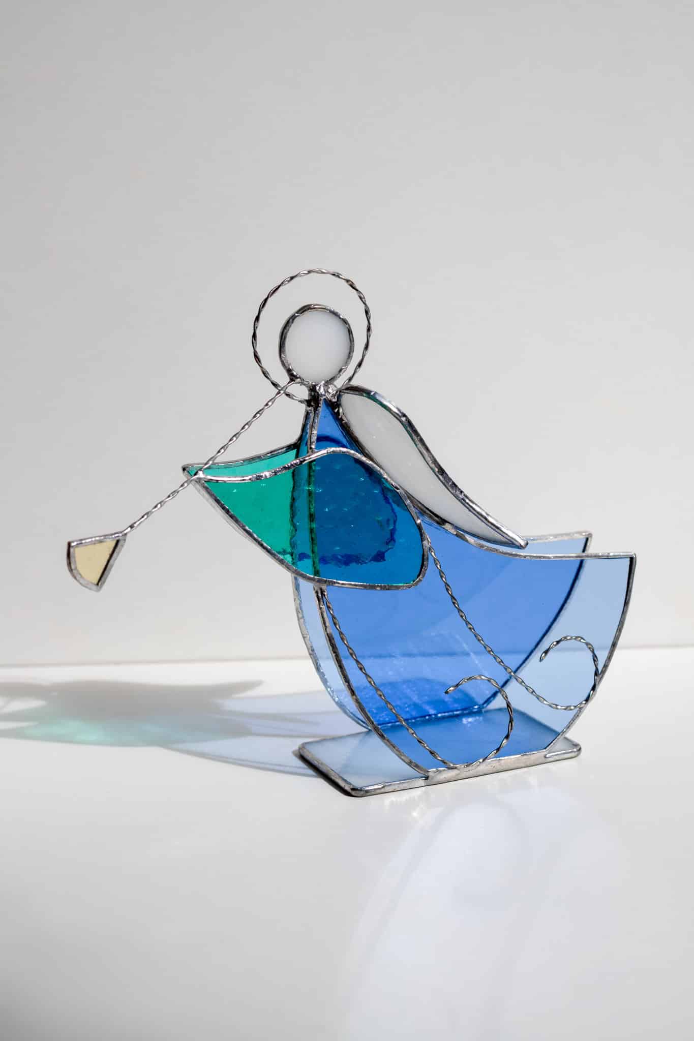 Handmade stained glass angel