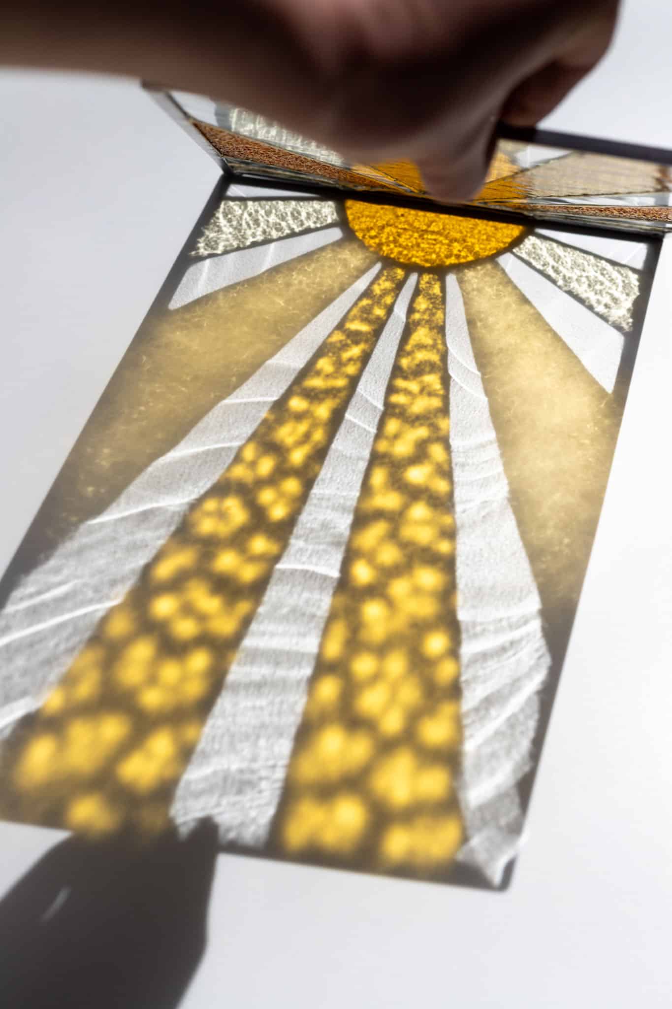 Handmade stained glass suncatcher