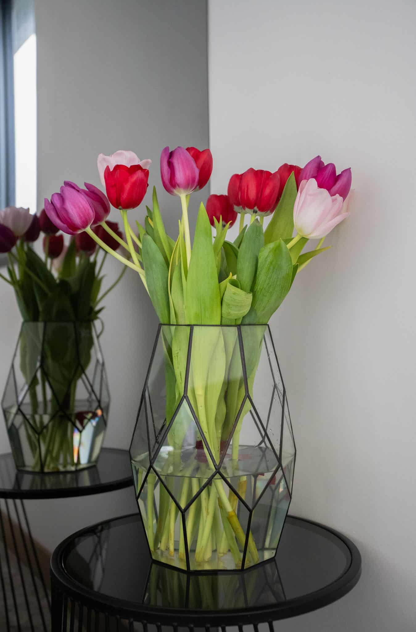 Decorative stained glass vase