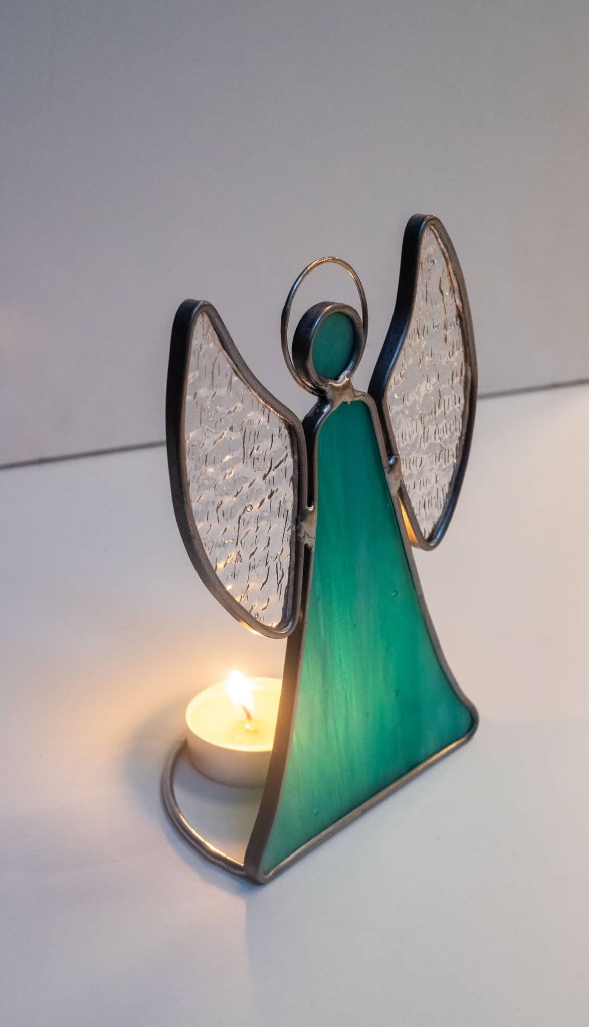 Stained Glass Candle Holder