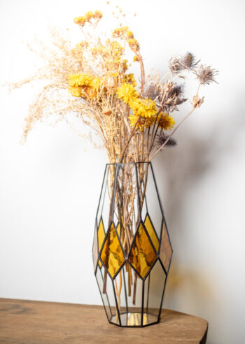 Stained Glass Fusion Vase